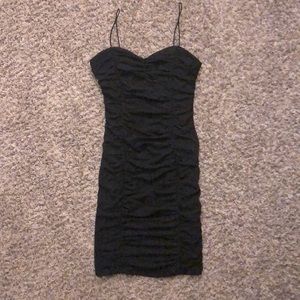 Black bodycon prom dress